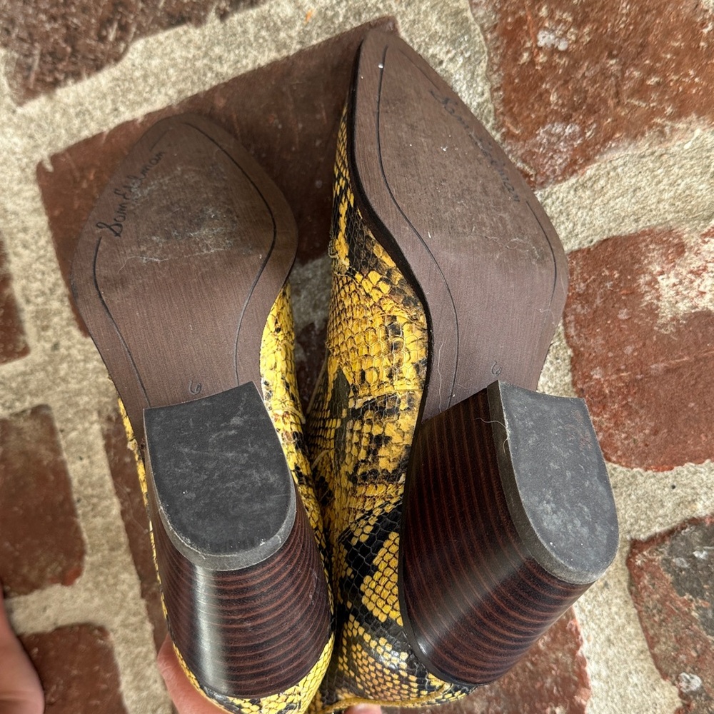 Sam Edelman Ankle Boots - Yellow Snake - Picture 4 of 5